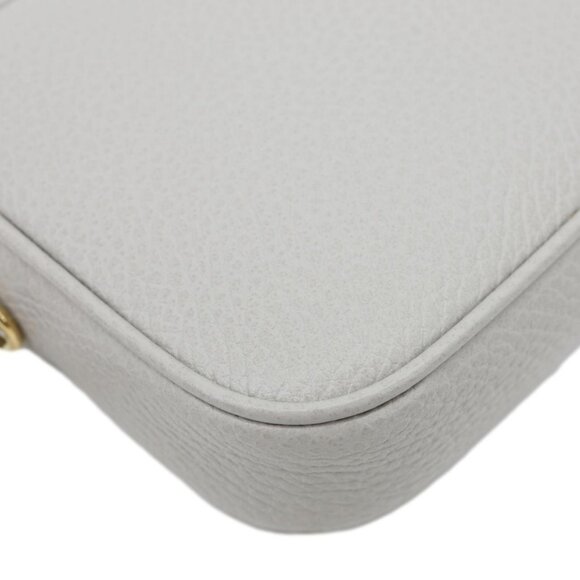 Gucci GG Marmont Super Mini Calfskin Leather Camera Shoulder Bag Grey 772759 - Picture 8 of 14